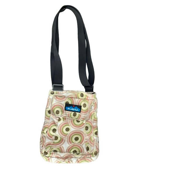 KAVU Women's Purse Keeper Bag Cotton Canvas Crossbody Strap‎ - Picture 1 of 11